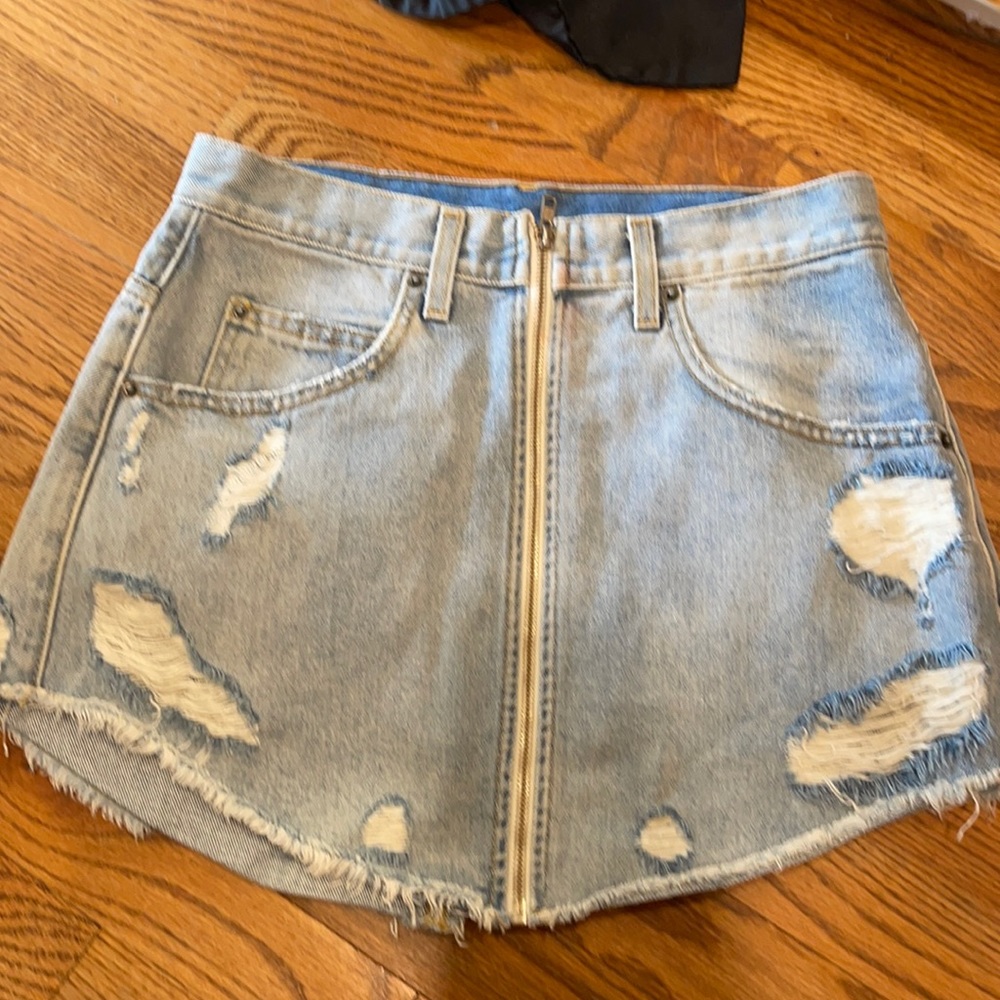 Carmar denim skirt